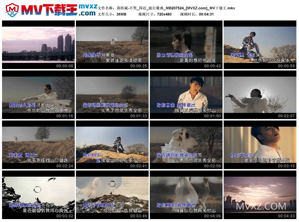郑伟斌-不哭_国语_流行歌曲_MB207524